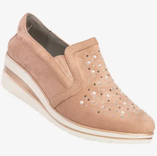 Półbuty Damskie Buty Na Koturnie Z Ozdobami Jezzi Różowe RMR1738-8 Różowy 38 - Półbuty damskie Półbuty Damskie Buty Na Koturnie Z Ozdobami Jezzi Różowe RMR1738-8 Różowy 38 - Półbuty damskie - miniaturka - grafika 1