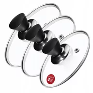 Pokrywki - Zestaw pokryw żaroodpornych Taranto 16,18,20 cm - miniaturka - grafika 1