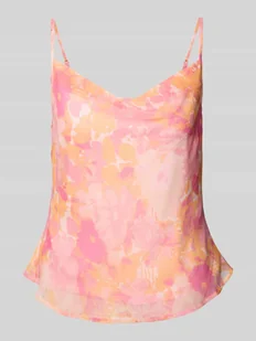 Top na ramiączkach o kroju regular fit ze wzorem na całej powierzchni model ‘SMILLA’ - Sukienki - miniaturka - grafika 1