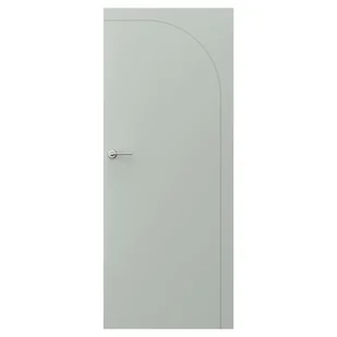 Drzwi wewnętrzne bezprzylgowe pokojowe pełne Art Deco 6 60 prawe szałwia Porta - Drzwi wewnętrzne - miniaturka - grafika 1