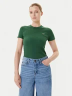 Koszulki i topy damskie - Lacoste T-Shirt TF5538 Zielony Slim Fit - miniaturka - grafika 1
