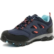 Buty dla dziewczynek - Regatta Unisex Holcombe Iep Low Jnr buty do chodzenia, Granatowy ognisty koral, 34 EU - miniaturka - grafika 1