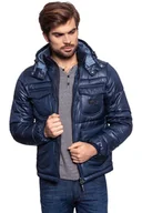 Kurtki męskie - Lee, Kurtka męska, Loco Puffer Navy L87Nws35, rozmiar S - miniaturka - grafika 1