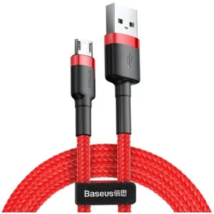 Kabel USB Baseus cafule CAMKLF-B09 USB Micro USB 1m kolor czerwony - Kable komputerowe i do monitorów - miniaturka - grafika 1
