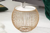 Ławy i stoliki kawowe - Invicta Stolik kawowy Solution 41 cm złoty, biały 40360 - miniaturka - grafika 1