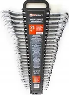 Klucze i nasadki - Forcekraft Zestaw kluczy płasko-oczkowych 25el. 6-32mm Cr-V - miniaturka - grafika 1