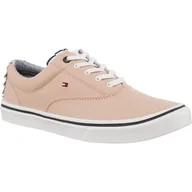 Trampki damskie - Tommy Hilfiger Textile Light Weight Sneaker 502 Dusty Rose różowe - miniaturka - grafika 1