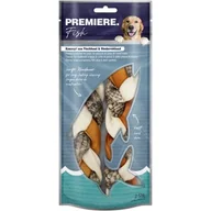 Przysmaki dla psów - PREMIERE Warkocz do gryzienia ze skóry rybiej i surowej skóra wołowej 130 g - miniaturka - grafika 1