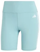 Spodenki damskie - adidas Damskie szorty Train Essentials 3 paski z wysokim stanem, L - miniaturka - grafika 1