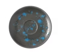 Talerze - Fine Dine SPODEK FLORA 16 cm DO FILIŻANKI DO CAPPUCCIINO 781067 PORCELANA EARTH COLOURS CZARNY - miniaturka - grafika 1