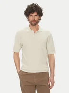 Koszulki męskie - Only & Sons Polo Tony 22033571 Beżowy Regular Fit - miniaturka - grafika 1