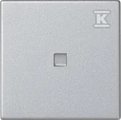 Klawisze i ramki - Kontakt Simon Kontakt_Simon Klawisz 45x45 łącznika zwiernego z podświetleniem aluminium Simon Connect K114/8 - miniaturka - grafika 1
