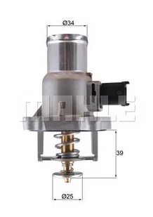 Termostat, płyn chłodzący Mahle TM 55 105 - Termostaty - miniaturka - grafika 1