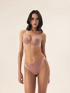 Majtki damskie - Majtki stringi Korin Esotiq brudny róż S - miniaturka - grafika 1