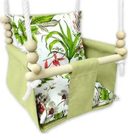 Place zabaw - Huśtawka Elior Dziecięca huśtawka wodoodporna liście - Glofi - miniaturka - grafika 1