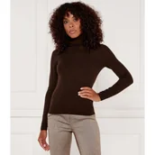 Swetry damskie - Tommy Hilfiger Wełniany golf | Slim Fit - miniaturka - grafika 1