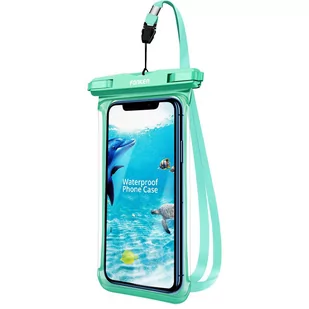 Etui x2 wodoodporne Fonken wodoszczelne uniwersalne IPX8 do 6.5 Zielone / Niebieskie - Etui i futerały do telefonów - miniaturka - grafika 1