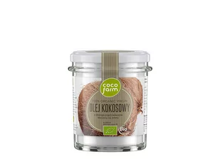 Coco Farm Olej kokosowy 100% Organic Virgin tłoczony na zimno 240 g - Zdrowa żywność - miniaturka - grafika 1