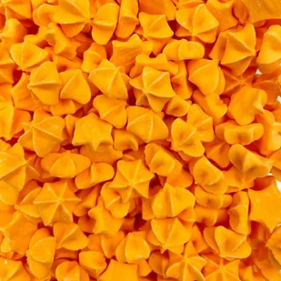 DEKORACJA POSYPKA mini bezy beziki gwiazdki pomarańczowe 40g - Dodatki do ciast w proszku - miniaturka - grafika 1