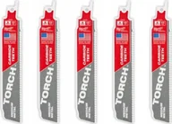 Brzeszczoty - Milwaukee MILWAUKEE BRZESZCZOT DO PIŁY SZABLASTEJ 150 TCT TORCH /5szt. - miniaturka - grafika 1