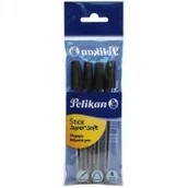 Artykuły biurowe - Pelikan AG Długopis Stick Super Soft czarny - miniaturka - grafika 1