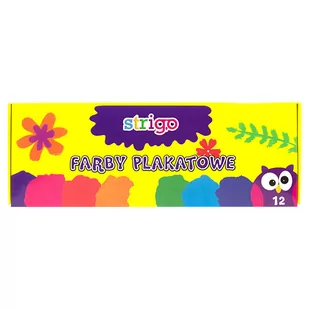 PUKKA Farby plakatowe 12 kolorów Ssc032 pudełko - Farby i media malarskie - miniaturka - grafika 2