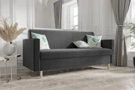 Sofy i kanapy - Sofa rozkładana MOHINI – szara - miniaturka - grafika 1