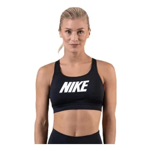 Nike Damski biustonosz sportowy Nike Impact Strappy Grx czarny/czarny/(biały) L - Biustonosze - miniaturka - grafika 1
