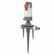 Węże ogrodowe i zraszacze - Zraszacz obrotowy 6-funkcyjny na trójzębnym kolcu WHITE LINE - miniaturka - grafika 1