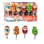 Gumy do żucia, lizaki, dropsy - Lizaki ��wi��teczne Christmas Miko��aj 30 sztuk 450g - miniaturka - grafika 1