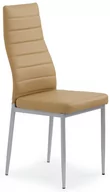Krzesła - Krzesło tapicerowane PROFEOS Dikon, brązowe, 50x41x98 cm - miniaturka - grafika 1