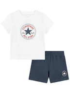 Kaftaniki dla niemowląt - Converse 2-częściowy zestaw w kolorze biało-granatowym - miniaturka - grafika 1