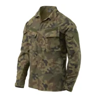 Odzież taktyczna i umundurowanie - Bluza Mundurowa Helikon-Tex Raid - PolyCotton Stretch Ripstop - PL Woodland - miniaturka - grafika 1