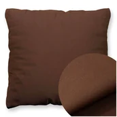 Poszewki na poduszki - Poszewka Bawełna 50 x 50 Jednolita Ola Brąz Brązowa - miniaturka - grafika 1