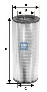 Filtr powietrza UFI Filtry 27.601.00 - Filtry powietrza - miniaturka - grafika 1