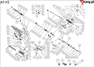 Nakrętka kontrująca iglicy do Hatsan: AT44, BT65, Galatian, Nova, Trophy (2211) - Osprzęt do wiatrówek - miniaturka - grafika 3