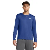 Koszulki sportowe męskie - Męski longsleeve do biegania Under Armour UA Launch Longsleeve - niebieski - UNDER ARMOUR - miniaturka - grafika 1