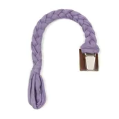 Akcesoria do smoczków - HI LITTLE ONE Warkoczykowa zawieszka do smoczka Pacifier Holder Lavender Dark - miniaturka - grafika 1