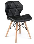 Krzesła - Sofotel Nowoczesne krzesło skandynawskie Sofotel Sigma - czarne 270200 - miniaturka - grafika 1