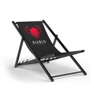 Leżaki ogrodowe - Diablo Chairs Leżak ogrodowy Diablo, czarny, drewniany - miniaturka - grafika 1