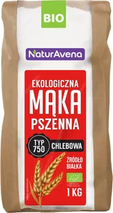 NATURAVENA Mąka pszenna typ 750 BIO 1kg - NATURAVENA 5902367406615 - Mąka - miniaturka - grafika 1