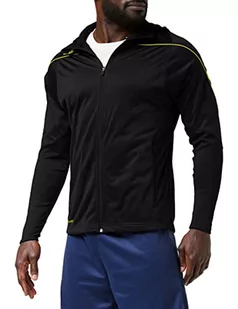 uhlsport uhlsport Stream 22 Track Hood kurtka męska, czarna/limonkowa żółta, S 100518923 - Kurtki męskie - miniaturka - grafika 1