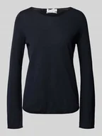 Swetry damskie - Sweter z dzianiny o kroju regular fit z żywej wełny - miniaturka - grafika 1