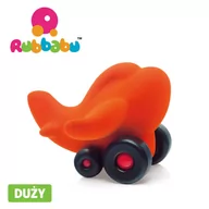 Zabawki sensoryczne - Rubbabu Samolot sensoryczny pomarańczowy duży - miniaturka - grafika 1