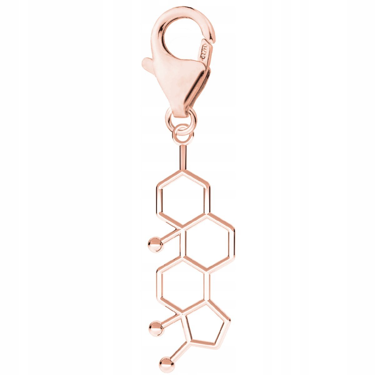 Zawieszka Pozłacana Wzór Testosteron Karabińczyk z Testosteronem SREBRO 925
