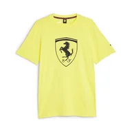 Koszulki męskie - Koszulka męska Puma FERRARI RACE TONAL BIG SHIELD żółta 62095104-M - miniaturka - grafika 1