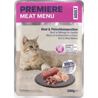 Mokra karma dla kotów - PREMIERE Meat Menu mokra karma dla kota, dorosły, Rind und Fleisch 6x300 g - miniaturka - grafika 1