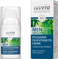 Kremy do twarzy - Lavera Men sensitiv odżywczy krem nawilżający do twarzy z ginkgo i bambusem organicznym 30ml - miniaturka - grafika 1