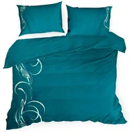 Pościel - Pościel 160 x 200 Haftowana Haft1/St/ Turkus - miniaturka - grafika 1