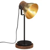 Lampy stojące - vidaXL Lampa stołowa, 25 W, antyczny mosiądz, 17x17x50 cm, E27 - miniaturka - grafika 1